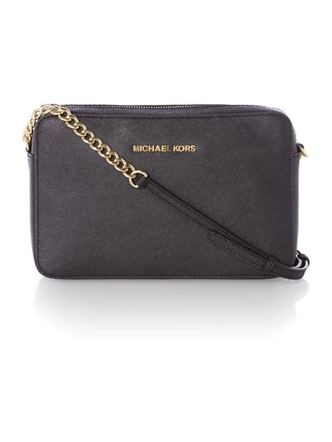 michael kors jet set travel small black crossbody bag|Michael Kors Crossbody bag sale.